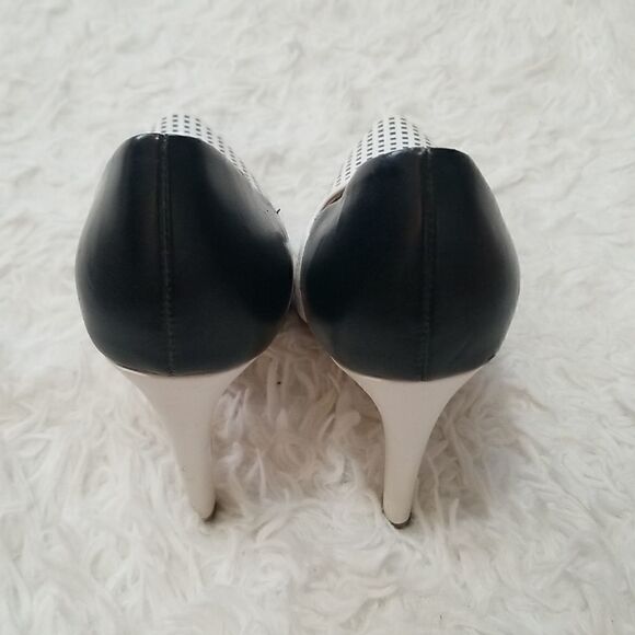 French Connection Black and White Pumps Sz 6 - Picture 10 of 10